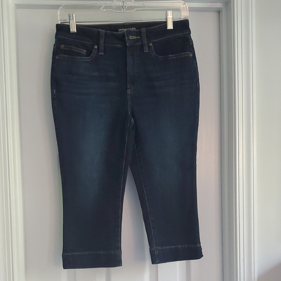 Chico's Dark Indigo Capri Skinny Jeans. Size 2 - Picture 1 of 4